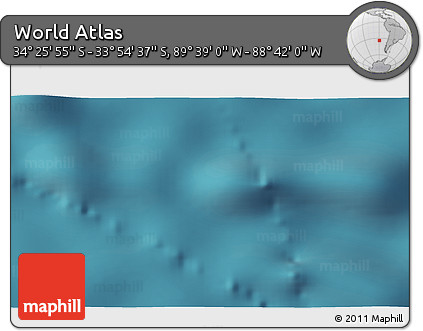 Satellite 3D Map of the Area around 34° 10' 16" S, 89° 10' 30" W