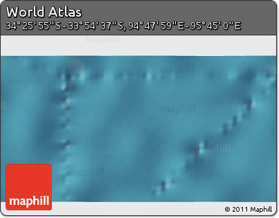 Satellite 3D Map of the Area around 34° 10' 16" S, 95° 16' 30" E
