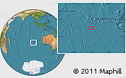Satellite Location Map of the area around 34° 10' 16" S, 96° 7' 30" E