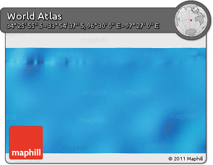 Physical 3D Map of the Area around 34° 10' 16" S, 96° 58' 29" E