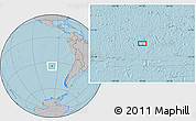 Gray Location Map of the area around 34° 10' 16" S, 97° 40' 30" W, hill shading