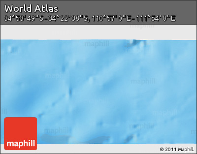 Physical 3D Map of the Area around 34° 38' 13" S, 111° 25' 30" E