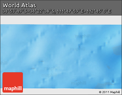 Physical 3D Map of the Area around 34° 38' 13" S, 112° 16' 30" E