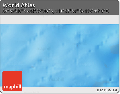 Physical 3D Map of the Area around 34° 38' 13" S, 112° 16' 30" E