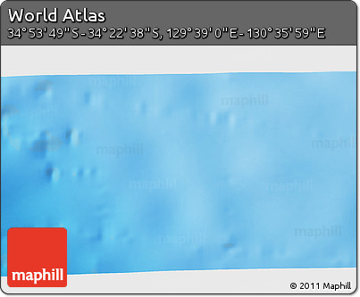 Physical 3D Map of the Area around 34° 38' 13" S, 130° 7' 30" E