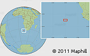 Savanna Style Location Map of the area around 34° 38' 13" S, 13° 40' 30" E