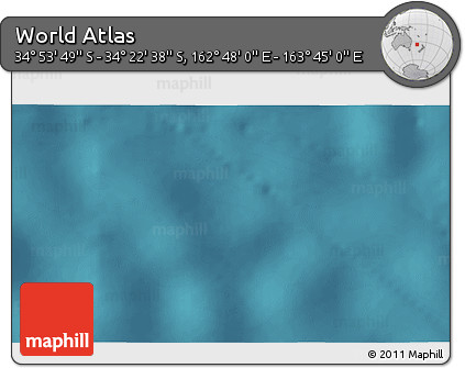 Satellite 3D Map of the Area around 34° 38' 13" S, 163° 16' 30" E