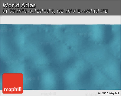Satellite 3D Map of the Area around 34° 38' 13" S, 163° 16' 30" E