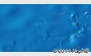 Physical 3D Map of the area around 34° 38' 13" S, 173° 19' 29" W