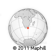 Outline Map of the Area around 34° 38' 13" S, 28° 58' 30" E, rectangular outline