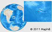 Shaded Relief Location Map of the area around 34° 38' 13" S, 32° 13' 30" W