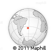 Outline Map of the Area around 34° 38' 13" S, 33° 4' 30" W, rectangular outline