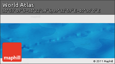 Political Panoramic Map of the Area around 34° 38' 13" S, 40° 1' 29" E