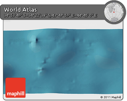 Satellite 3D Map of the Area around 34° 38' 13" S, 44° 16' 29" E