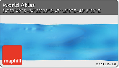 Physical Panoramic Map of the Area around 34° 38' 13" S, 47° 40' 29" E
