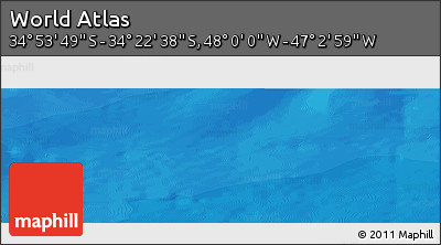 Political Panoramic Map of the Area around 34° 38' 13" S, 47° 31' 29" W