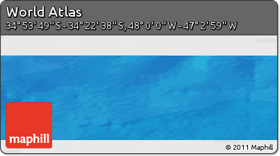 Political Panoramic Map of the Area around 34° 38' 13" S, 47° 31' 29" W