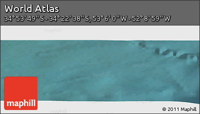 Satellite Panoramic Map of the Area around 34° 38' 13" S, 52° 37' 30" W