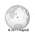 Outline Map of the Area around 34° 38' 13" S, 53° 37' 30" E, rectangular outline