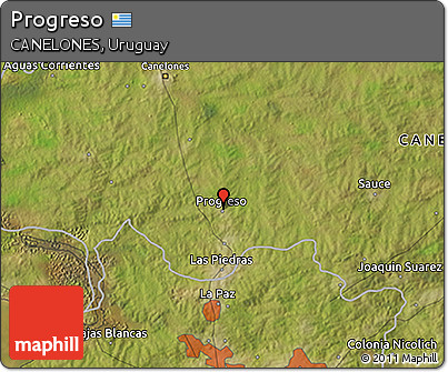 Satellite 3D Map of Progreso