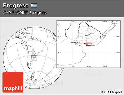 Blank Location Map of Progreso