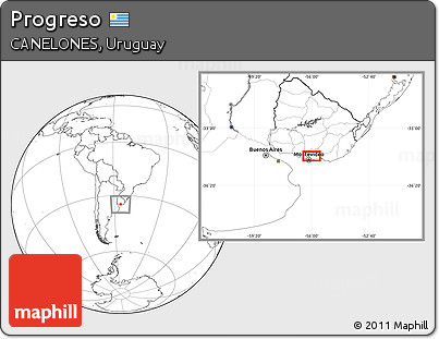 Blank Location Map of Progreso