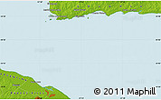 Physical Map of Colonia del Sacramento