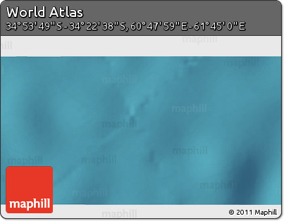 Satellite 3D Map of the Area around 34° 38' 13" S, 61° 16' 29" E