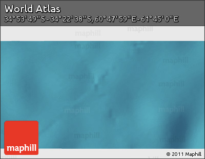 Satellite 3D Map of the Area around 34° 38' 13" S, 61° 16' 29" E
