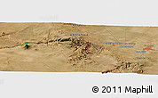Satellite Panoramic Map of the area around 34° 38' 13" S, 68° 46' 30" W