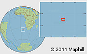 Savanna Style Location Map of the area around 34° 38' 13" S, 6° 52' 30" E