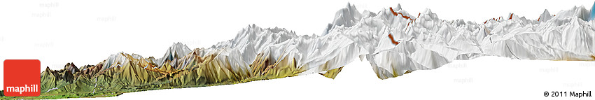 Satellite Horizon Map of the Area around 34° 38' 13" S, 70° 28' 29" W