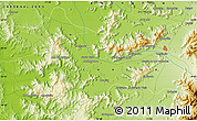 Physical Map of the area around 34° 38' 13" S, 71° 19' 29" W