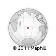 Outline Map of the Area around 34° 38' 13" S, 73° 10' 30" E, rectangular outline