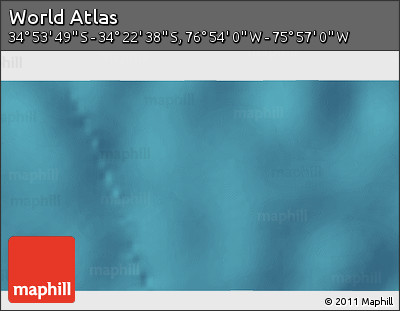 Satellite 3D Map of the Area around 34° 38' 13" S, 76° 25' 30" W