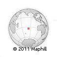 Outline Map of the Area around 34° 38' 13" S, 82° 31' 30" E, rectangular outline
