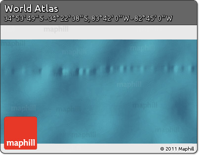 Satellite 3D Map of the Area around 34° 38' 13" S, 83° 13' 29" W