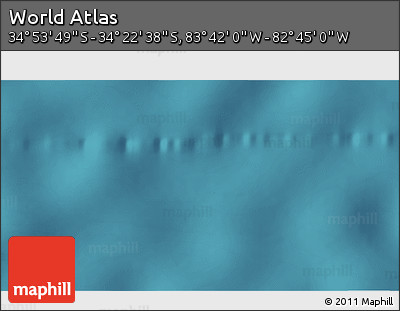 Satellite 3D Map of the Area around 34° 38' 13" S, 83° 13' 29" W