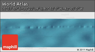 Satellite Panoramic Map of the Area around 34° 38' 13" S, 83° 13' 29" W
