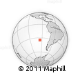 Outline Map of the Area around 34° 38' 13" S, 95° 7' 30" W, rectangular outline