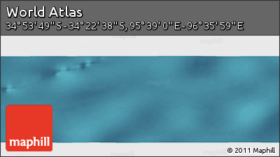 Satellite Panoramic Map of the Area around 34° 38' 13" S, 96° 7' 30" E