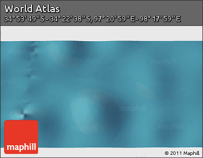 Satellite 3D Map of the Area around 34° 38' 13" S, 97° 49' 29" E
