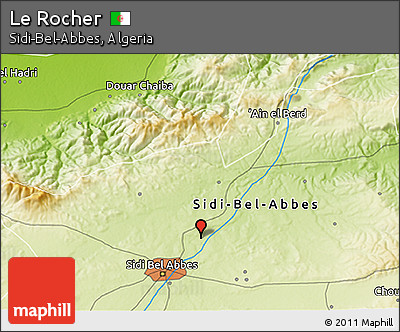 Physical 3D Map of Le Rocher