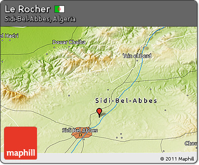 Physical 3D Map of Le Rocher