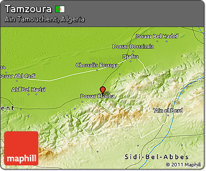 Physical 3D Map of Tamzoura