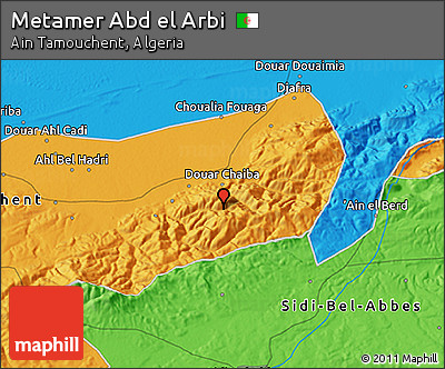 Political 3D Map of Metamer Abd El Arbi