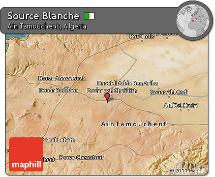 Satellite 3D Map of Source Blanche