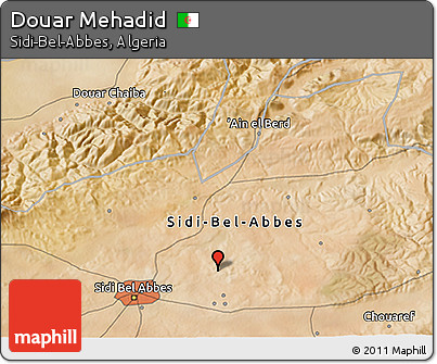 Satellite 3D Map of Douar Mehadid
