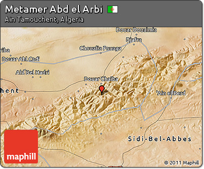 Satellite 3D Map of Metamer Abd El Arbi