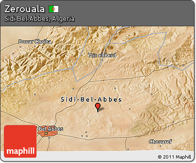 Satellite 3D Map of Zerouala